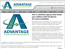 Tablet Screenshot of advantagecollections.com